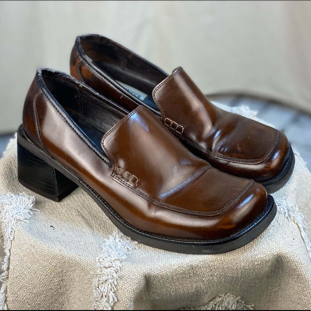 Steve Madden size 9 stacked Mary Janes